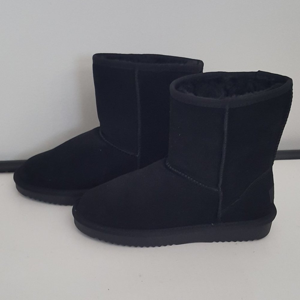 New DREAM PAIRS Womens Faux fur Mid Calf Sheepskin Insole Winter Ankle Snow Boot - Picture 3 of 7